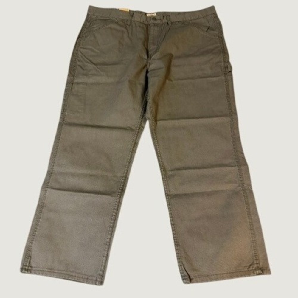 Schmidt Workwear Mens 42x30 Utility Carpenter Double Knee Pants Gray Cotton NWT